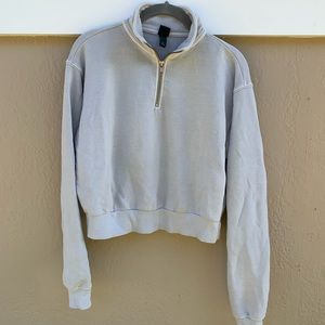 Wild Fable cropped quarter-zip sweatshirt